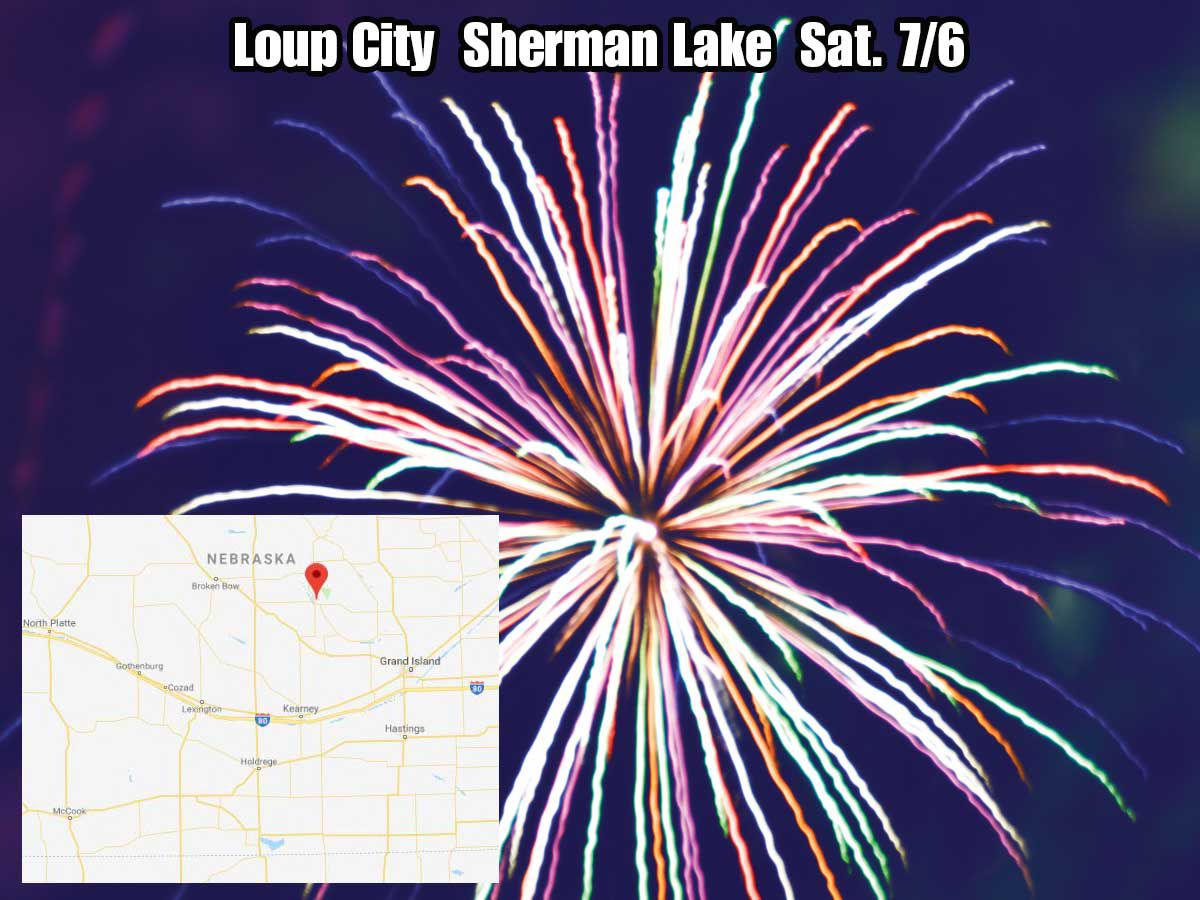 Loup City fireworks July 6, 2019